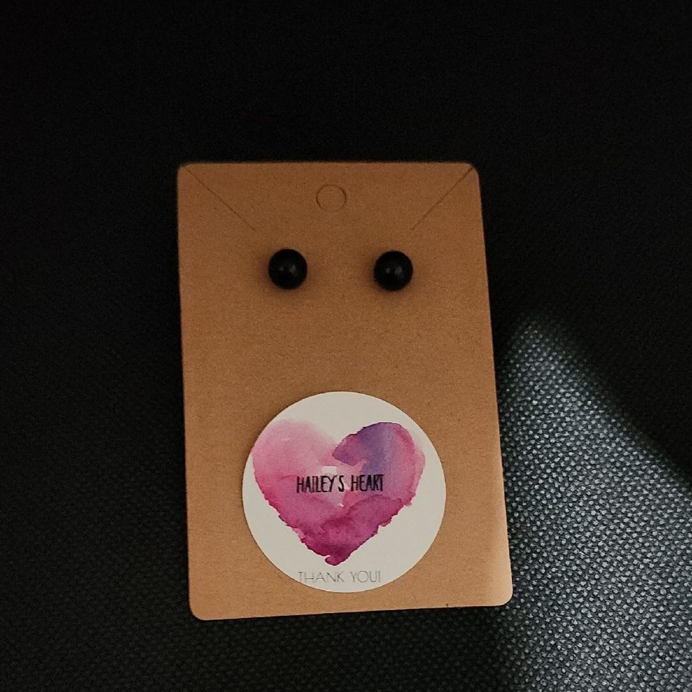 5/$25 Black Stud Earrings